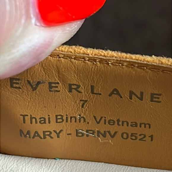 EVERLANE The Mary Jane Suede Flat Size 7 - Picture 8 of 8